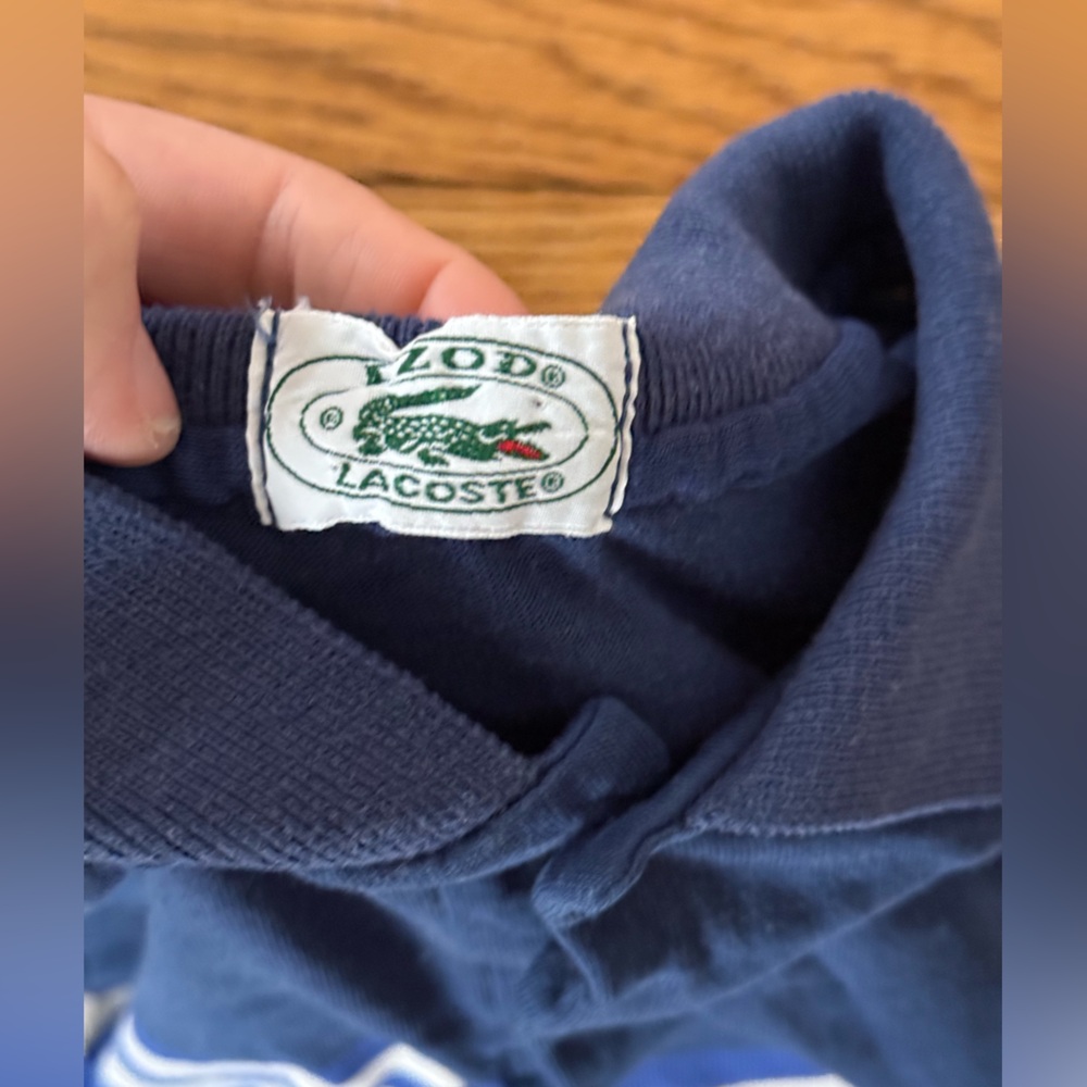 Lacoste x Izod Vintage Polo Shirt - Size Small - Picture 3 of 3
